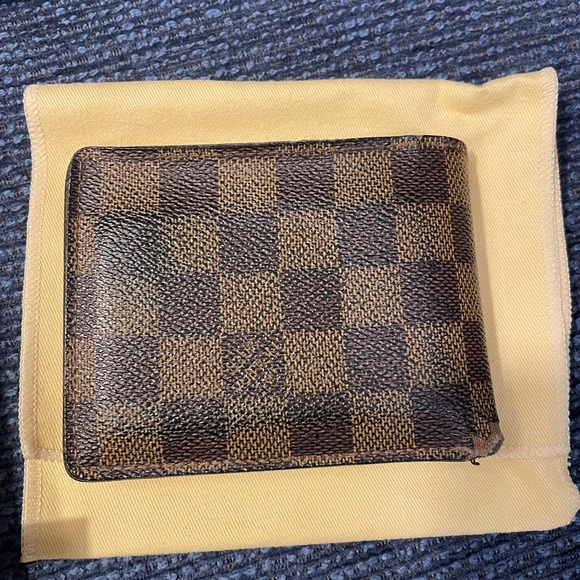 Louis Vuitton Damier brown leather wallet - Picture 3 of 9